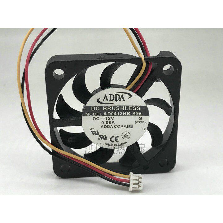 ADDA AD0412HB-K96 4006 DC12V 0.08A 静音 超薄 散热风扇 4CM