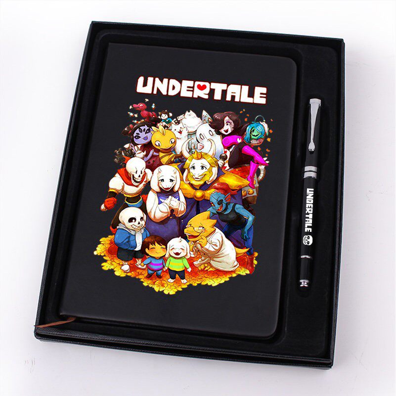 传说之下sans周边 undertale游戏 二次元创意文具 礼盒套装记事本