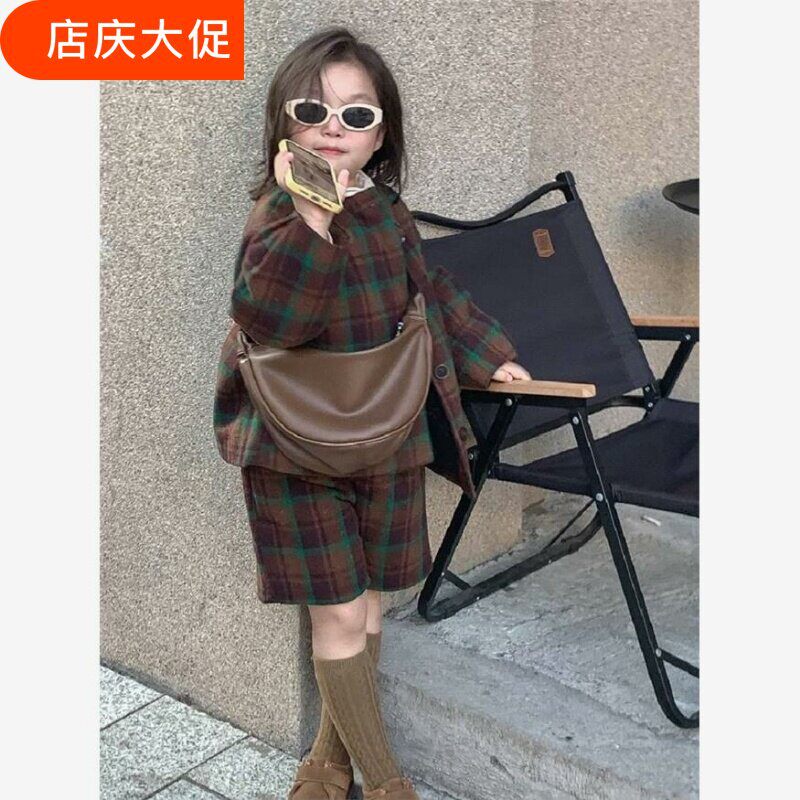 儿童包包韩版女童复古斜挎包小女孩夏季出游小背包可爱洋派中大童