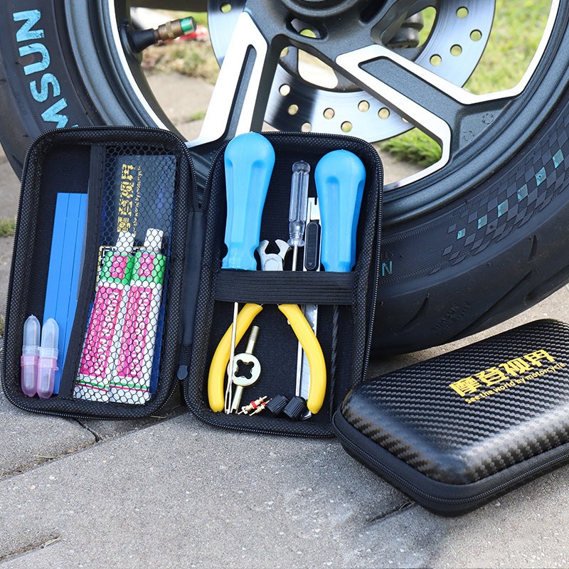 摩登视界补胎工具套装微创不伤胎新型胶条强力硫化补胎配件机车