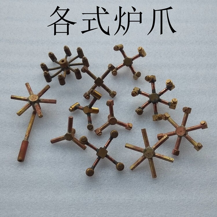 商用液化气旋风炉头中高压瓦斯竈猛火炉配件6爪炉心喷头燃烧铜管