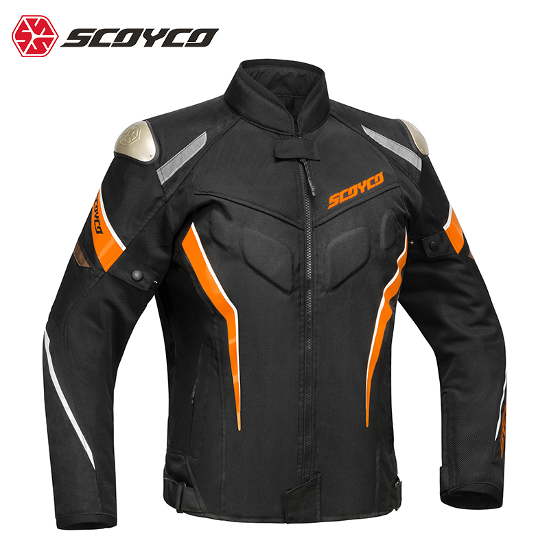 赛羽机车夏季骑行服男士机车赛车服网眼透气防摔拉力服外套夹克