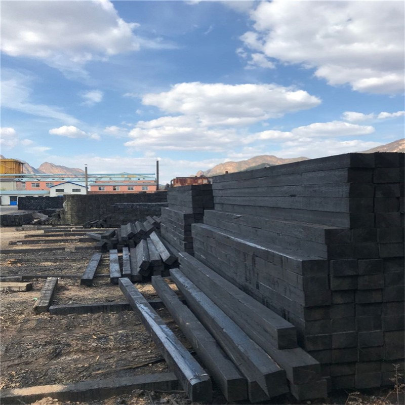 供应油浸枕木樟子松枕木 铁路矿用枕木 油浸枕木尺寸规格齐全