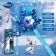 迪士尼爱莎公主装 扮冰雪魔法棒女孩音乐仙女棒玩具女宝宝生日礼物