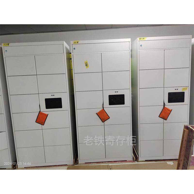 智能自编密码寄存柜/电子存储柜/储物柜/自设置密码解锁白色柜子