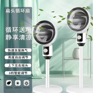 立式 空气循环扇电风扇家用轻音小型台式 两用落地扇办公室电扇