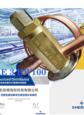 空调热力膨胀阀AAE 3 HW 100|艾默生3冷吨过热度可调热力膨胀阀