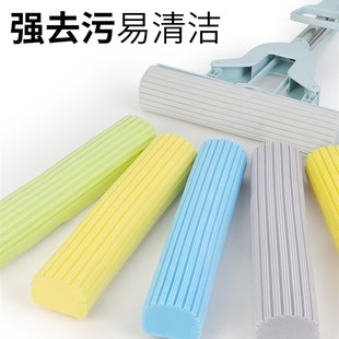 海绵拖把替换头拖布33厘米胶棉38滚轮27CM 拖把吸水棉头家用对折式