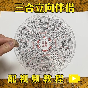 财慧阁 三合四大局十二长生罗盘伴侣 三合立向伴侣 实用摆件15CM