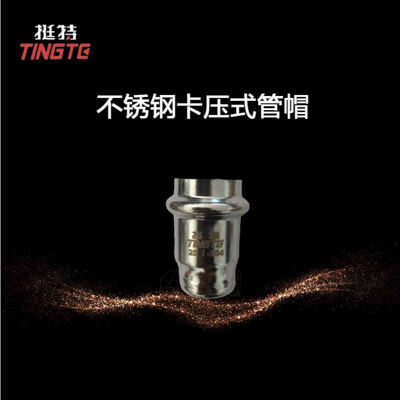 薄壁不锈钢管 双卡压管件 管帽 管堵 闷头 上海挺特 厂家批发