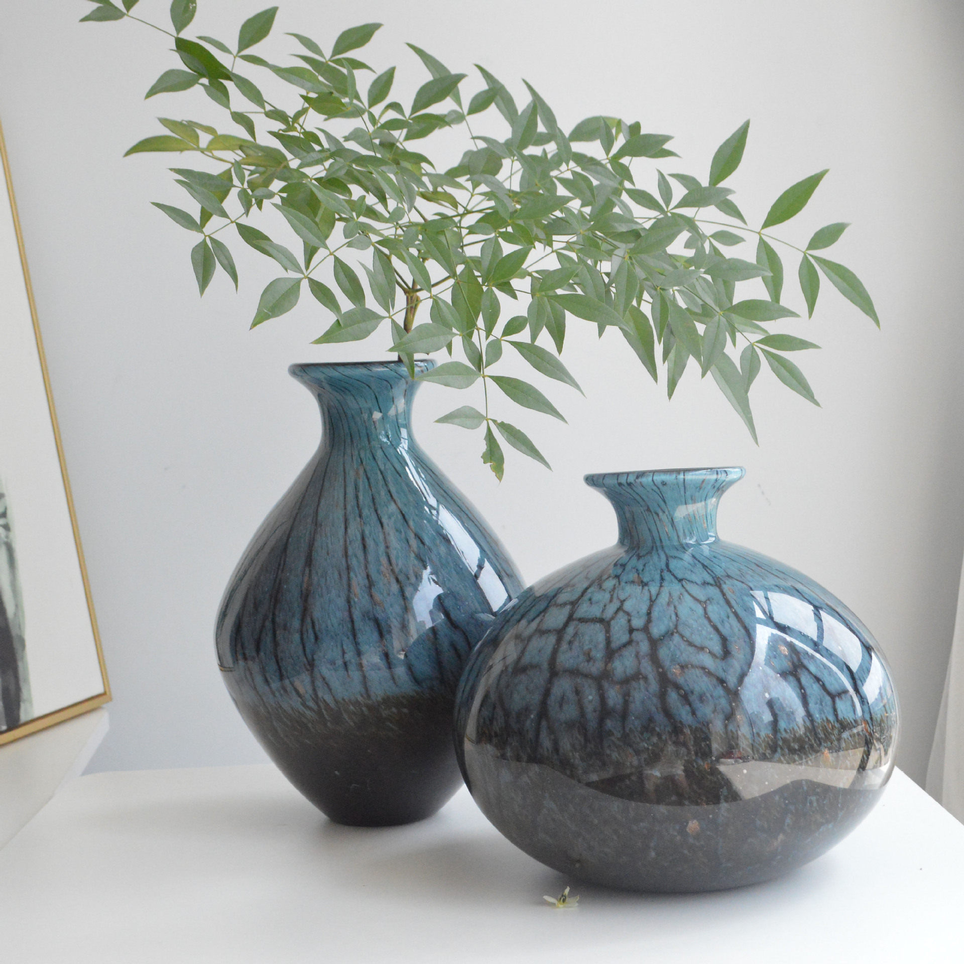 简欧式艺术插花彩玻璃花瓶美式客厅电视柜餐桌花瓶家装水培大摆设,标准件/零部件/工业耗材,其他管件,淘宝优惠券,粉丝福利购,淘宝优惠卷