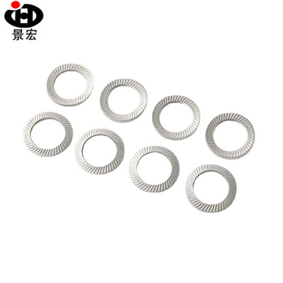 厂家销售304不锈钢双面滚花垫圈DIN9250带齿垫片量大价优 M2至M30