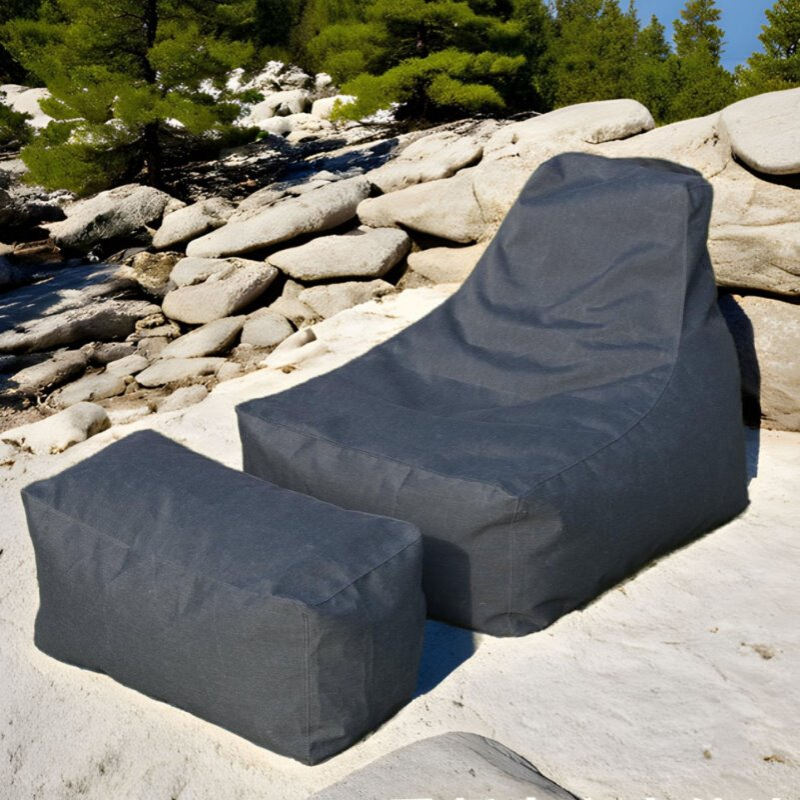 户外懒人沙发可躺可睡月亮船防水防晒耐磨五年不坏豆袋沙滩海滩用