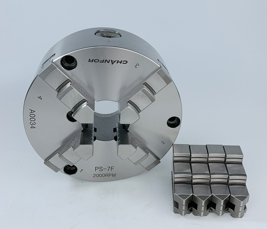 千鸿精密卡盘四爪夹头（日标）PS-07 PSK-07车床卡盘四轴卡盘