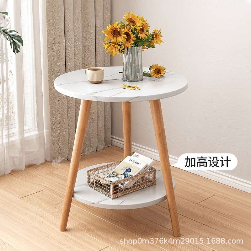 小圆桌茶几简易客厅家用卧室沙发边几床头桌网红迷你茶桌阳台桌子