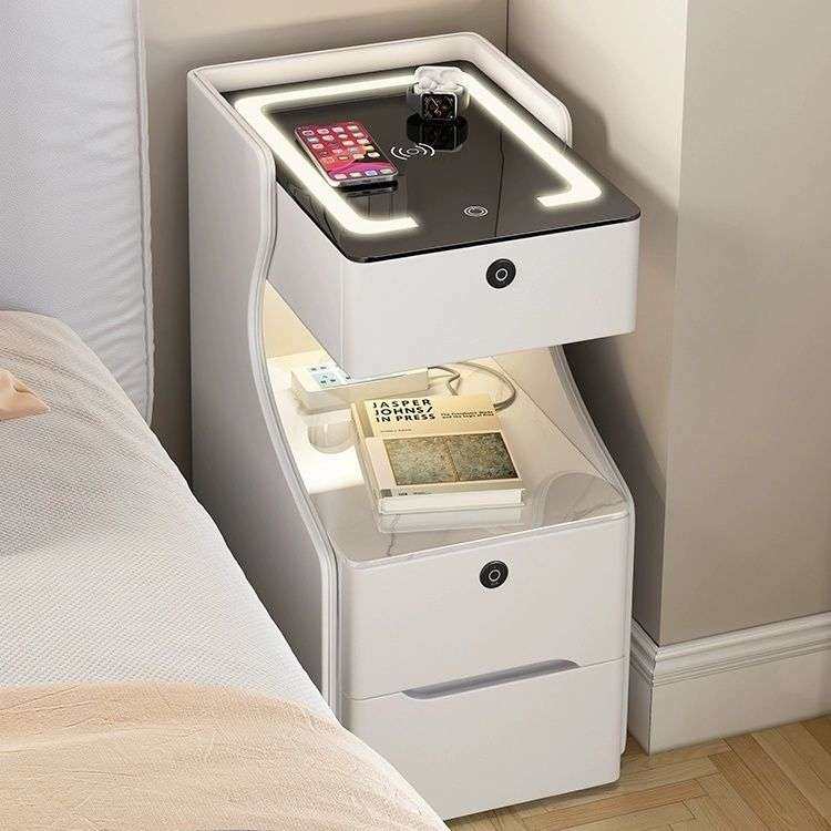 夹缝小型30cm家用新款实木风2024超窄奶油卧室床头柜床边柜迷你,3C数码配件,其它配件,淘宝优惠券,粉丝福利购,淘宝优惠卷