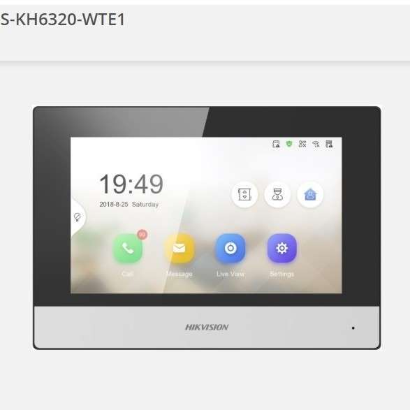 DS-KH6320-WTE1原装英文机海外版可视对讲室内机video intercom