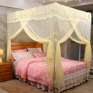 蚊帐家用三开门加厚特密宫廷落地公主通用床幔 2021年新款