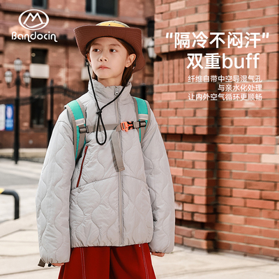 半度闲男童加厚棉服冬装保暖外套