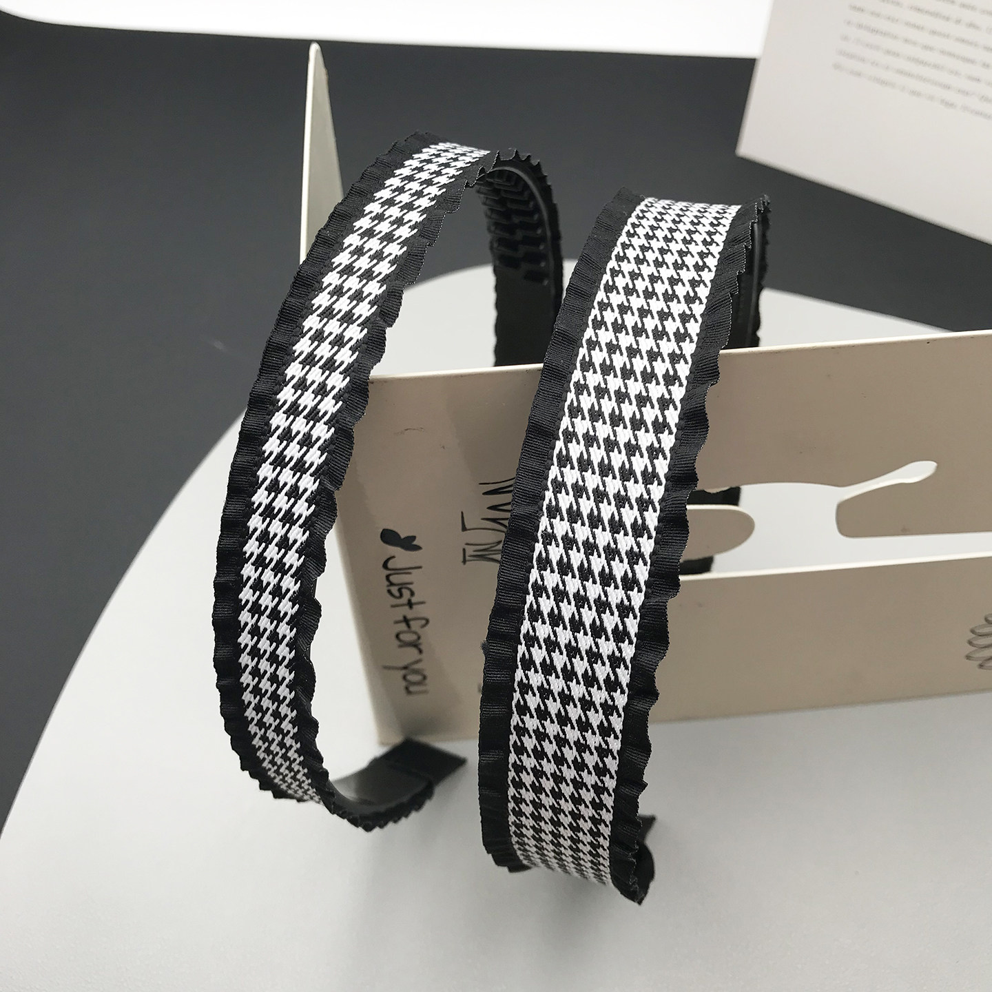 复古千鸟格裙边手工发箍压发带齿头箍日韩卡女洗脸高级感发捆发饰,饰品/流行首饰/时尚饰品新,发饰,淘宝优惠券,粉丝福利购,淘宝优惠卷