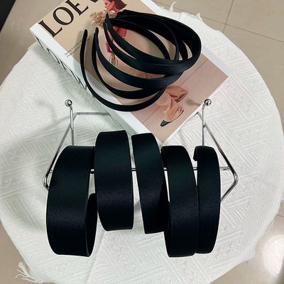 diy发箍配件黑色全包布头箍饰品