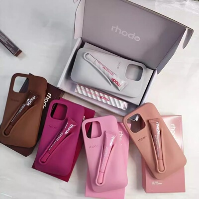 RHOD Hailey lip唇釉套装gloss case海莉苹果硅胶手机壳iphone16promax新款original espresso礼盒装时尚高级