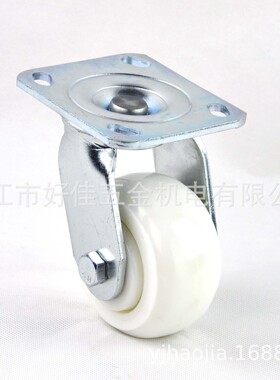 工厂直供4X2静音弧面白色防缠丝万向脚轮
