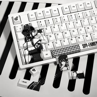 创意PBT键帽 键帽正刻日文原厂五面热升华个性 XVX 间谍过家家