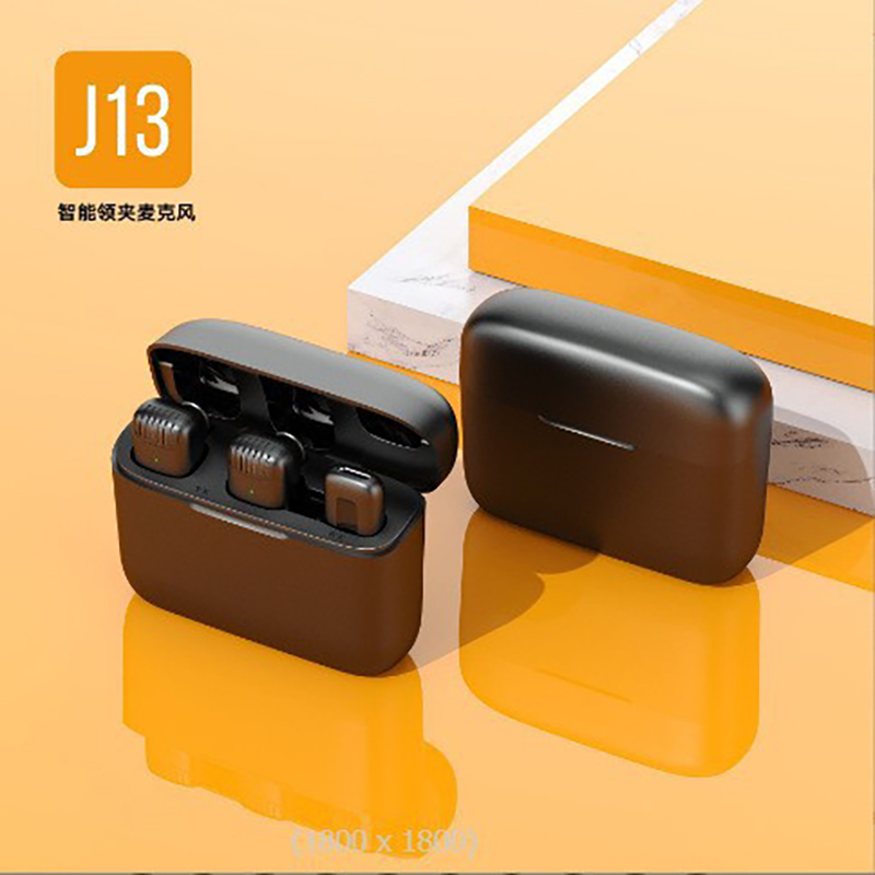 J13无线领夹麦克风配充电仓长续航便携降噪收音直播迷你小话筒