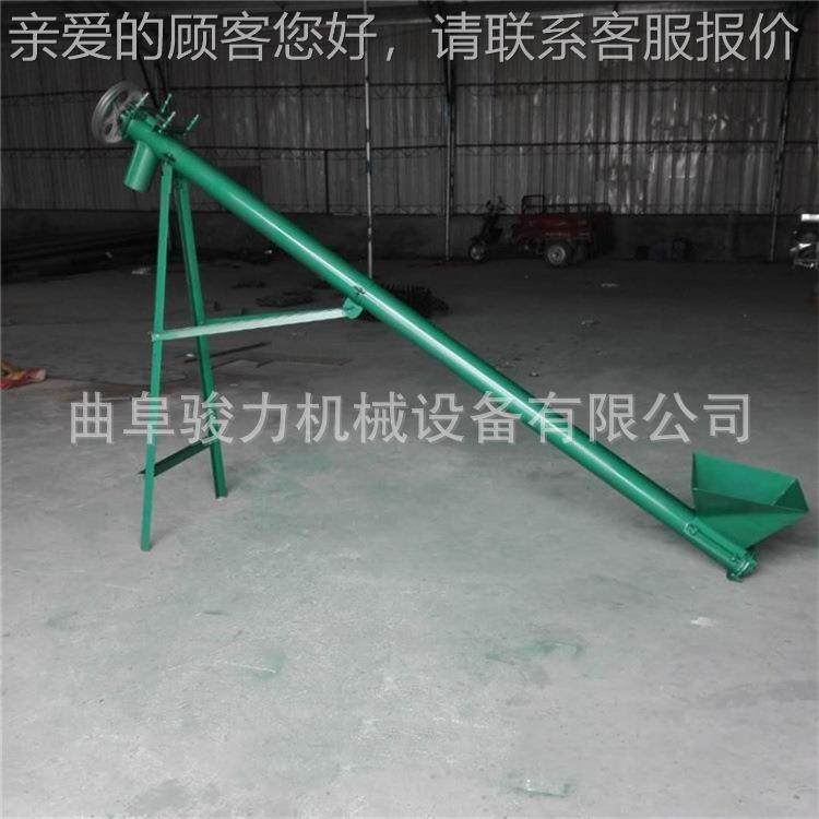 不锈钢螺旋旋输送机 家JL-16污泥螺提旋升机 220v用电螺提升机