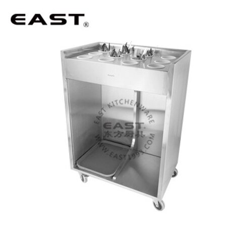 不锈钢刀叉斗餐具车【EAST东方厨具】