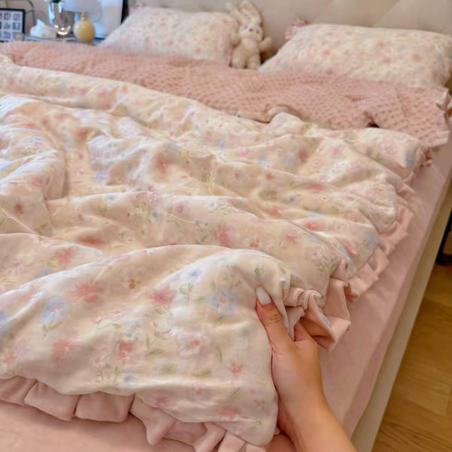 秋冬A版全棉双层纱B版加厚宝宝绒