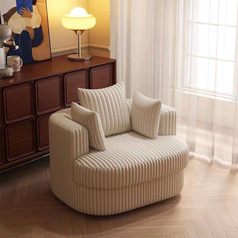 懒人沙发椅客厅设计师单人沙发椅可旋转意式轻奢书房阳台休闲躺椅,3C数码配件,其它配件,淘宝优惠券,粉丝福利购,淘宝优惠卷