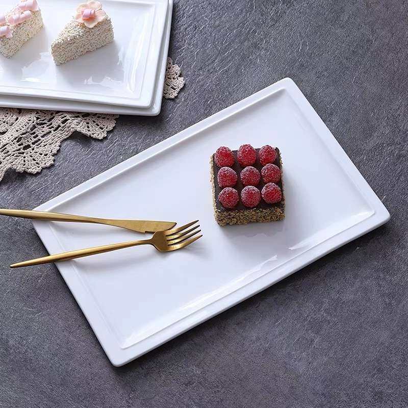 简约托盘陶瓷长方形盘子烘焙西餐盘子寿司摆盘牛排盘茶盘酒店餐具,3C数码配件,其它配件,淘宝优惠券,粉丝福利购,淘宝优惠卷