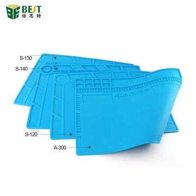 S120耐高温硅胶台垫 手机维修工作台S140防腐蚀带磁性零件吸S130