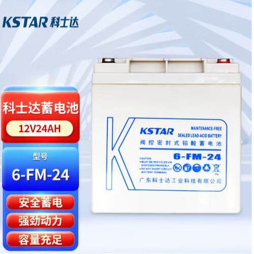 科士达蓄电池 6-FM-24 12V24AH 阀控式铅酸免维护 直流屏配套电池