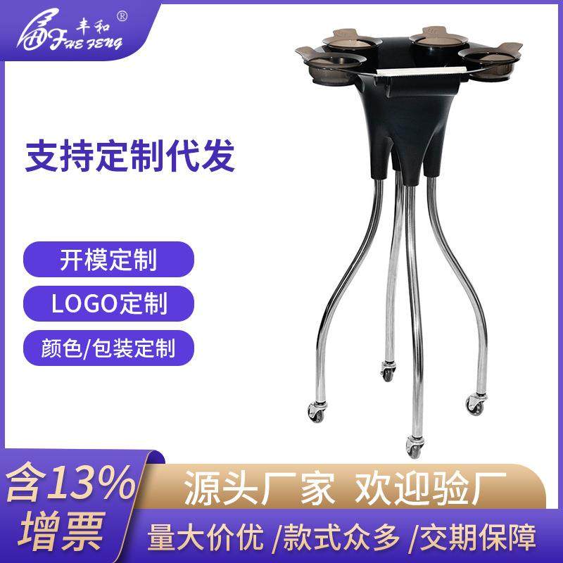 现货染发推车理发店染发工具支架染发碗移动置物架推车焗油