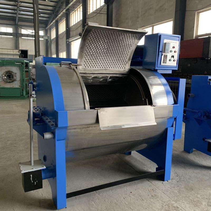 全钢卧式洗衣机水洗洗涤设备工业酒店宾馆医院半自动大型洗脱机