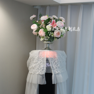 新款仿真花前台签到台花空调柜机冰箱顶装饰摆件家居客厅装饰花艺