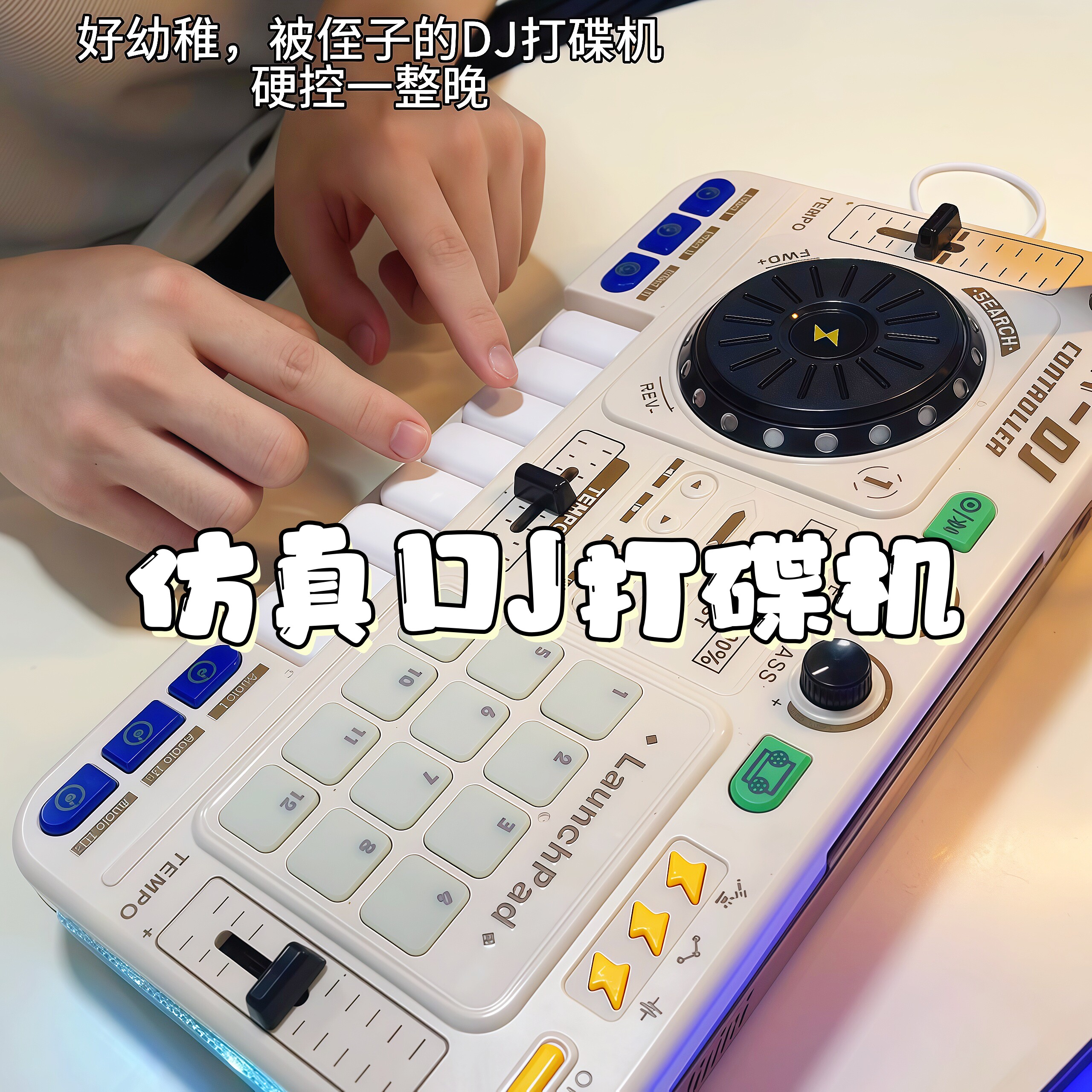 DJ打碟机蓝牙音乐电子琴多合一乐器儿童男孩女孩仿真玩具生日礼物