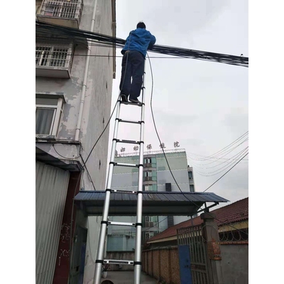 ? 直梯升降单面伸缩梯子家用折叠加长加厚铝合金工程梯一字