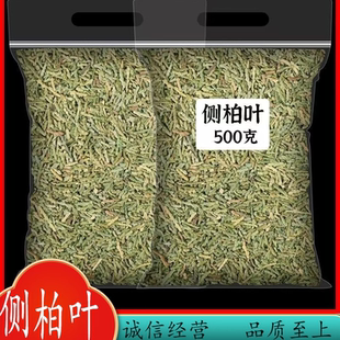 侧柏叶中药材批发 柏叶泡水洗出乌黑亮发 野生无硫侧柏叶500g包邮