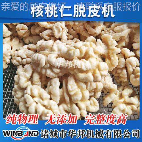 小型核桃仁设皮去理皮清洗机YRO 纯物脱设备 花生米去内皮备