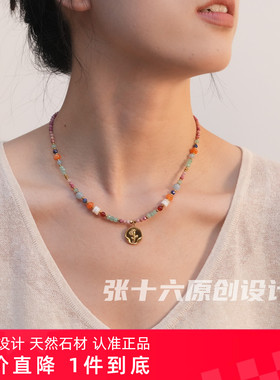 张十六罗拉玫瑰原创设计项链