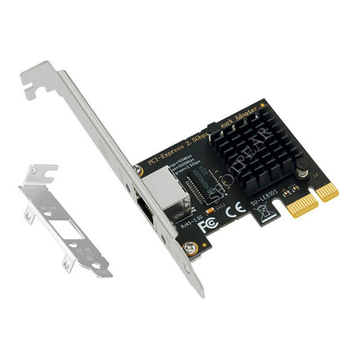PCI-E转2.5G或千兆RJ45以太网RTL8125电脑有线网卡高速