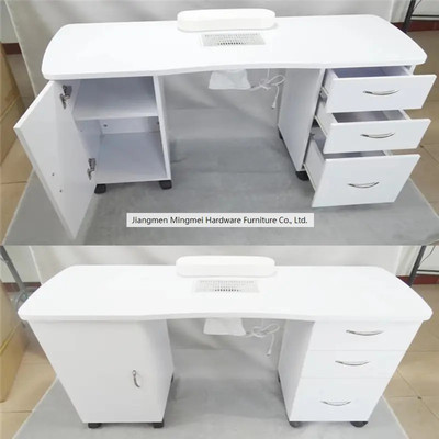 美甲桌子现代简约单人美甲台带吸尘器可滑轮修甲桌带多层抽屉