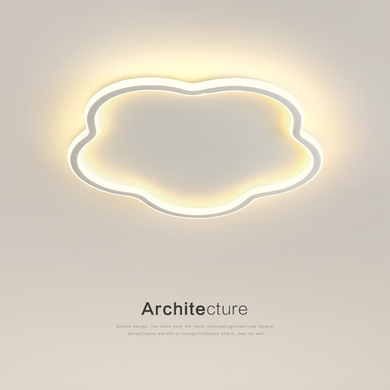 儿童房灯女孩卧室灯简约现代创意花朵灯新款主卧led书房吸顶灯具