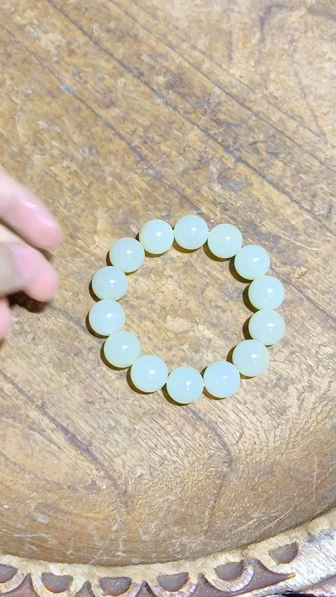 和田玉白玉手串，珠子圆润饱满，玉质细腻，白度高，油性好,珠宝/钻石/翡翠,其他,淘宝优惠券,粉丝福利购,淘宝优惠卷