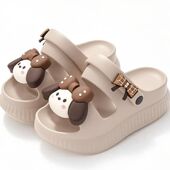 888加厚底EVA增高可爱卡通两穿凉鞋