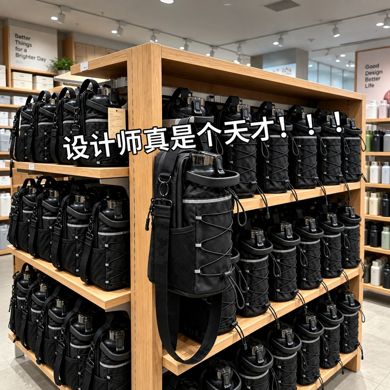 磁吸健身水壶包大容量运动斜挎包手机收纳便携水杯袋健身房随身包